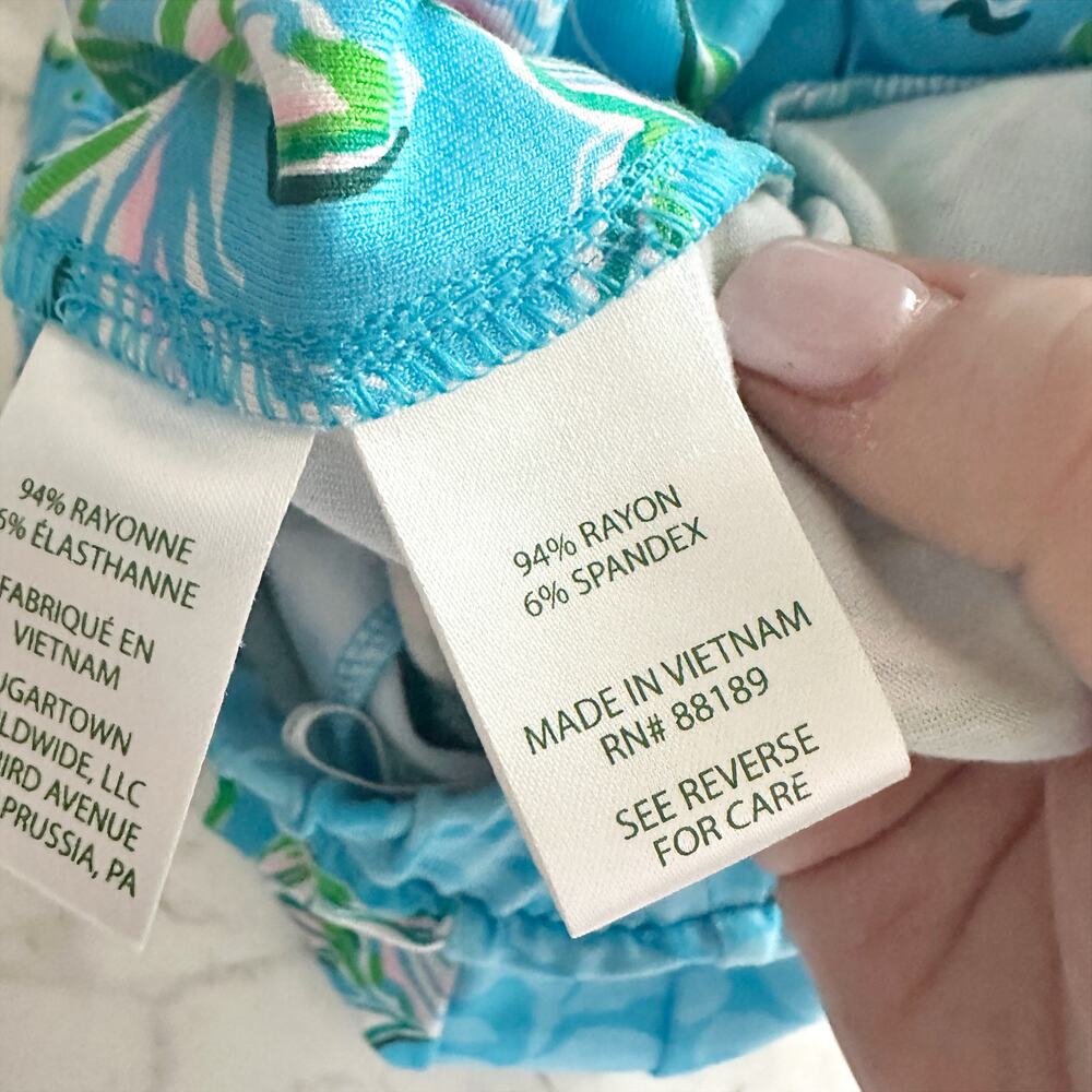 Lilly Pulitzer Rikki Strapless Romper Cumulus Blue Chick Magnet Women’s Size M - Picture 14 of 14